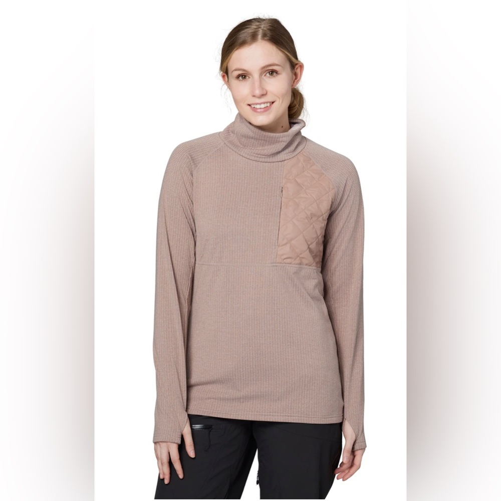 Women's Taupe Turtleneck Sweater